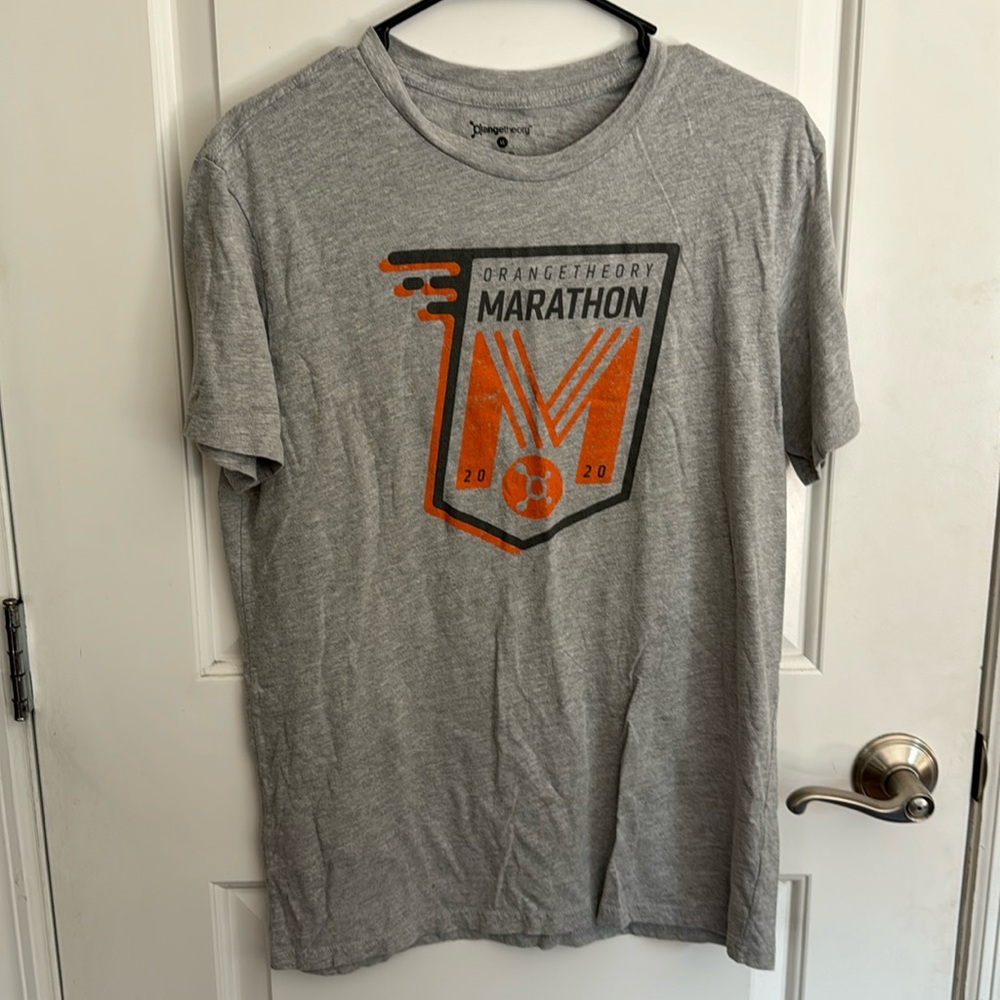 Orangetheory marathon, 2020 short sleeve T-shirt, gray size medium